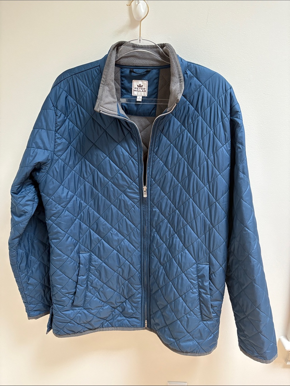 Peter Millar Quilted Blue Puffer Jacket